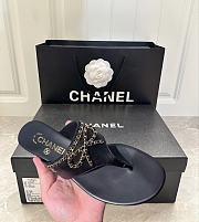 Chanel Leather Slipper Thong  - 3