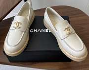 CHANEL Calfskin Camellia CC Loafers Black - 2