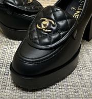 Chanel Mocassins Black Leather 9cm - 6