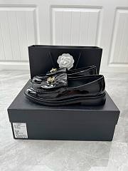 Chanel Mocassins Black Patent Shoes - 3