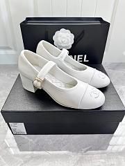 Chanel White Mary janes leather Shoes - 1