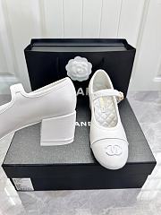 Chanel White Mary janes leather Shoes - 3