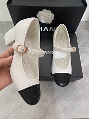 	 Chanel White&Black Mary janes leather Shoes - 3