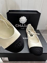 Chanel Mary Janes Black&White Flat Shoes - 6