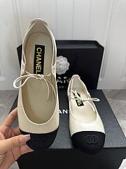 Chanel Mary Janes Black&White Flat Shoes - 5