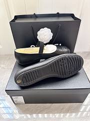 Chanel Black Mary janes leather ballet flats  - 6