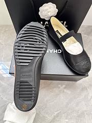 Chanel Black Mary janes leather ballet flats  - 2