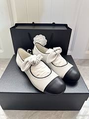 Chanel Mary janes - Lambskin, white & black  - 1