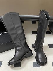 Chanel Interlocking CC Logo Riding High Boots - 2
