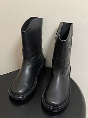 	 Chanel Interlocking CC Logo Riding Short Boots - 5