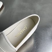 Chanel White Loafers  - 5