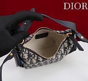 Dior Mini D-Journey Bag Blue Dior Oblique Jacquard - 18x17x9cm - 3