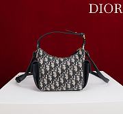 Dior Mini D-Journey Bag Blue Dior Oblique Jacquard - 18x17x9cm - 2