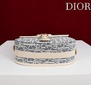 Dior Bobby Bag Blue Oblique Jacquard - 22×17×6cm - 4
