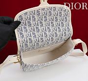 Dior Bobby Bag Blue Oblique Jacquard - 22×17×6cm - 3