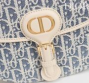 Dior Bobby Bag Blue Oblique Jacquard - 22×17×6cm - 2