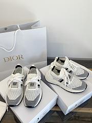Dior Run'n'Dior Sneaker Ecru Technical Mesh with Wool - 3
