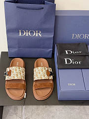 Dior Oblique Printed Technical Fabric Slides - 3