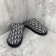 Dior Aqua Mule Beige and Black Dior Oblique Jacquard - 6