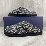 Dior Aqua Mule Beige and Black Dior Oblique Jacquard - 3