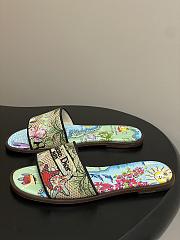 	 Dior Souvenir Dway Slide Natural Raffia Green - 3