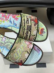 	 Dior Souvenir Dway Slide Natural Raffia Green - 2