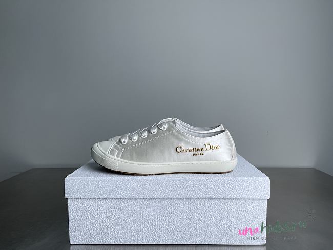 Dior Dioriviera Lucky Sneaker White Satin - 1