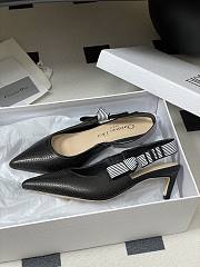Dior Toujours Slingback Pump Black Perforated Supple Lambskin 5cm - 1