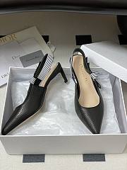 Dior Toujours Slingback Pump Black Perforated Supple Lambskin 5cm - 6