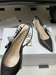 Dior Toujours Slingback Pump Black Perforated Supple Lambskin 5cm - 5