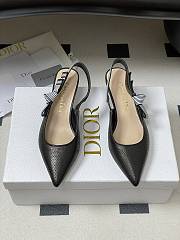 Dior Toujours Slingback Pump Black Perforated Supple Lambskin 5cm - 3