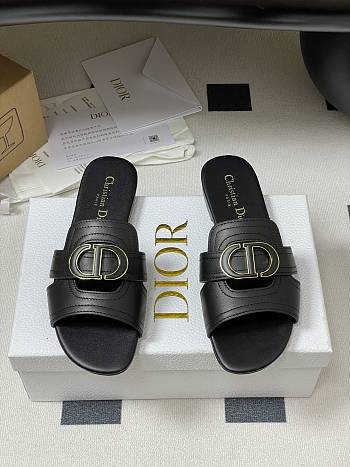 Dior 30 Montaigne Black Slide
