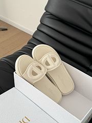 	 Dior Dioriviera D-Club Slide White Rubber - 6