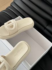 	 Dior Dioriviera D-Club Slide White Rubber - 5