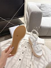 	 Dior D-Club Wedge Sandal White Calfskin - 5