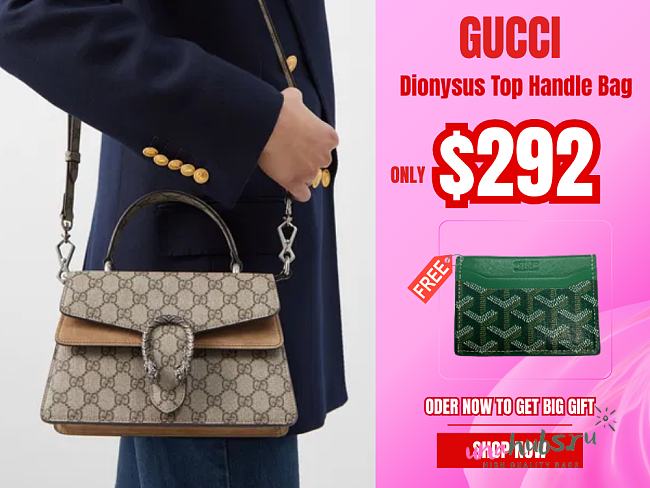 Gucci small Dionysus top handle bag - 1