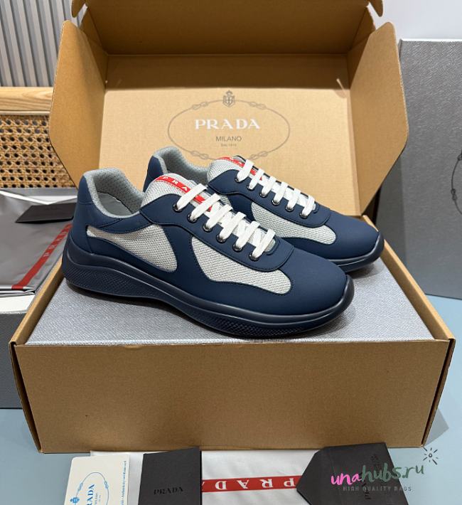 Prada America's Cup Soft rubber and bike fabric sneakers - 1