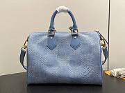 Louis Vuitton Speedy Bandoulière 35 Damier Blue Denim - 22 x 19 x 35 cm - 2