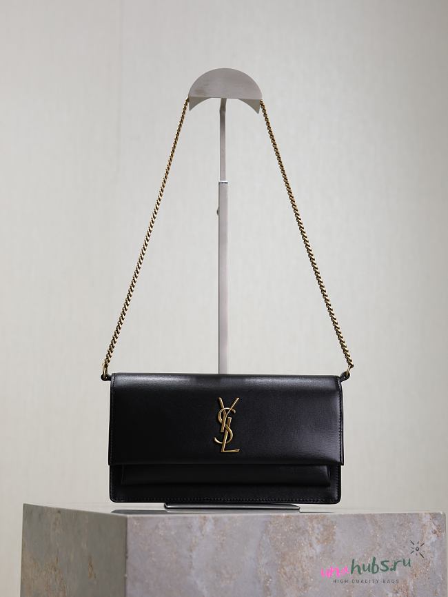 YSL Sunset Black Bag - 22x12x2cm - 1