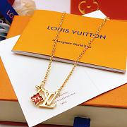 Louis Vuitton Crystal Loulougram Pendant Necklace  - 3