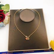 Louis Vuitton Crystal Loulougram Pendant Necklace  - 2
