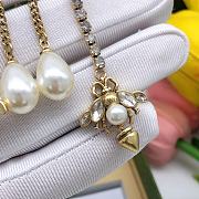 Gucci Bee & Crystal Earrings in Gold - 4