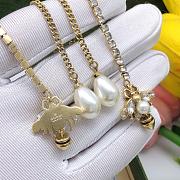 Gucci Bee & Crystal Earrings in Gold - 3