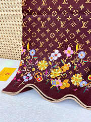 Louis Vuitton x TM Brown Scarf 140cm*140cm - 4