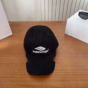 BALENCIAGA Logo-Embroidered Cotton-Twill Cap - 3