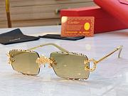 Cartier Rectangle Rimless Sunglasses Modern Eyewear  - 6