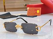 Cartier Rectangle Rimless Sunglasses Modern Eyewear  - 5