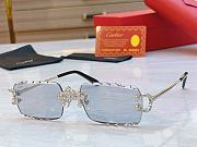 Cartier Rectangle Rimless Sunglasses Modern Eyewear  - 2