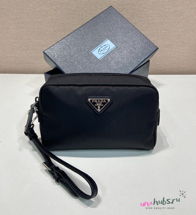 Prada Black Re-Nylon pouch - 17x11x5.5cm - 1