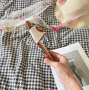 Valentino Garavani VLogo Neutral embellished textured-leather and canvas slides - 3